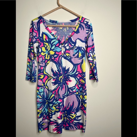 Lilly Pulitzer Palmetto Dress in Tropical Pink Catwalkin - Picture 2 of 7